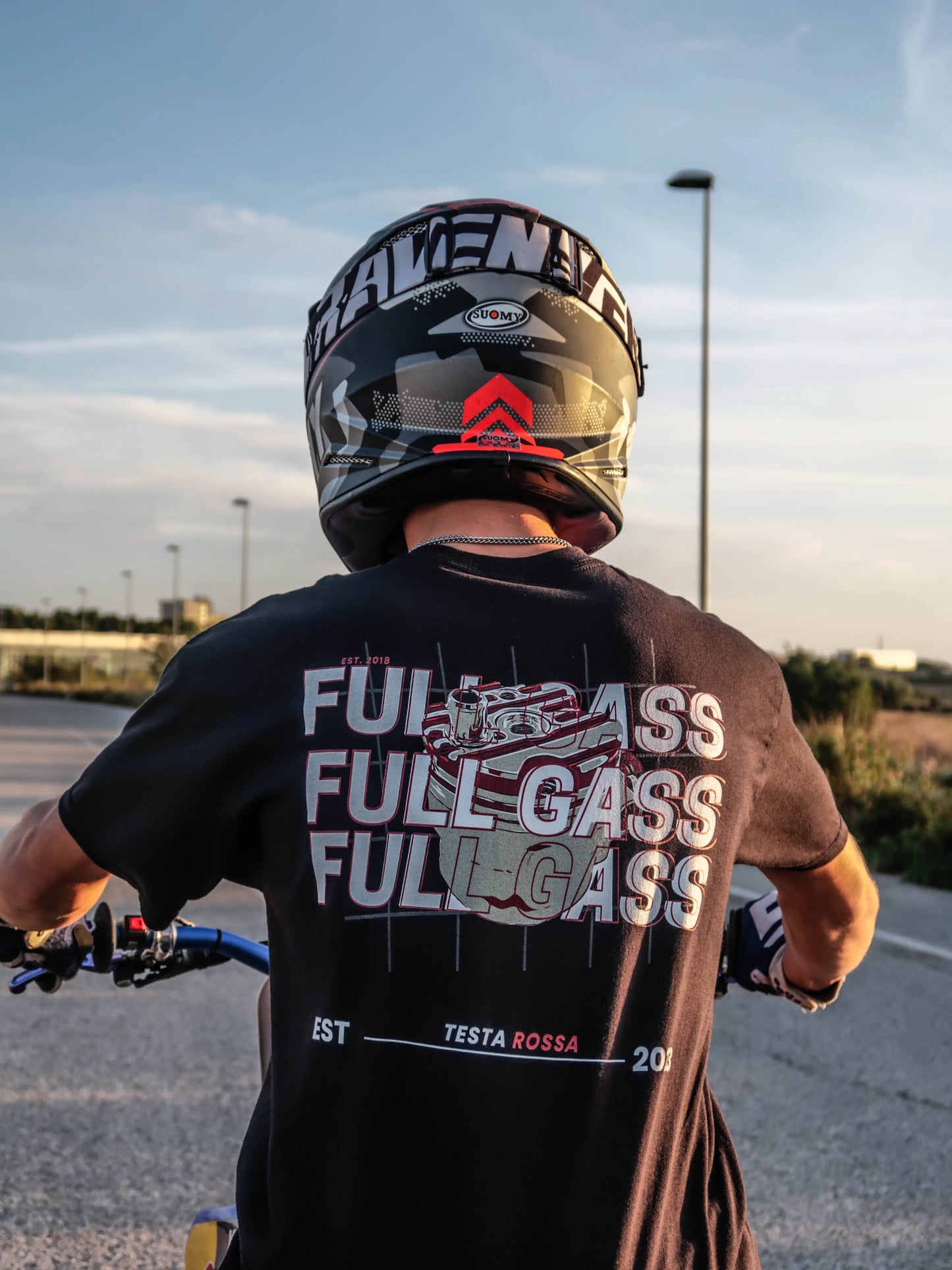 Maglietta FULL GASS Testa Rossa